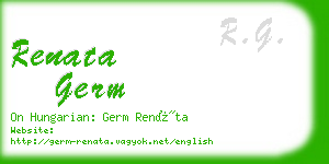 renata germ business card